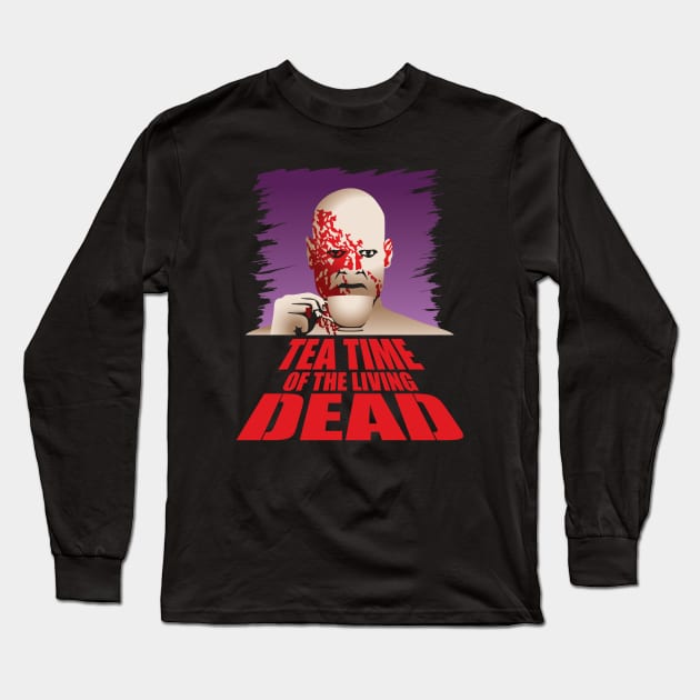 Tea Time of the Living Dead Long Sleeve T-Shirt by DoodleDojo